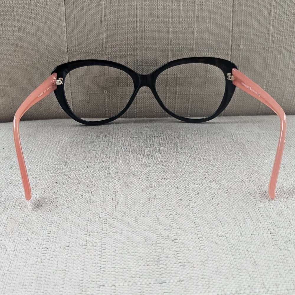 Kate Spade Women Eyeglasses Angelique Dark Havana/Pink Cat Eye Frame only - Picture 11 of 16